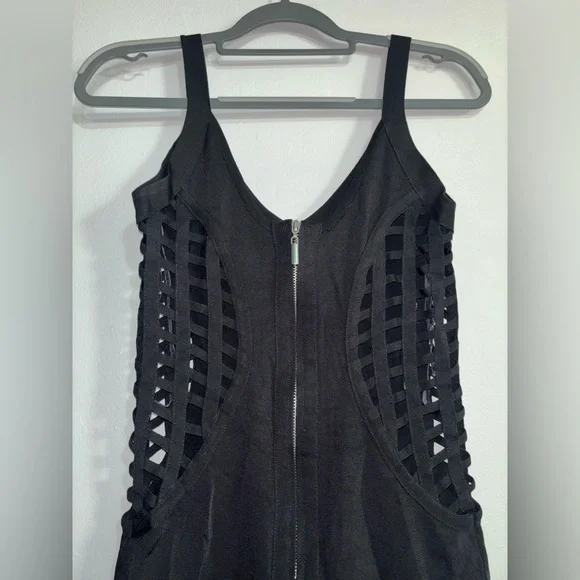 Bebe Black Cutout Bandage Mini Dress – Early 2000s Inspo - Picture 4 of 7